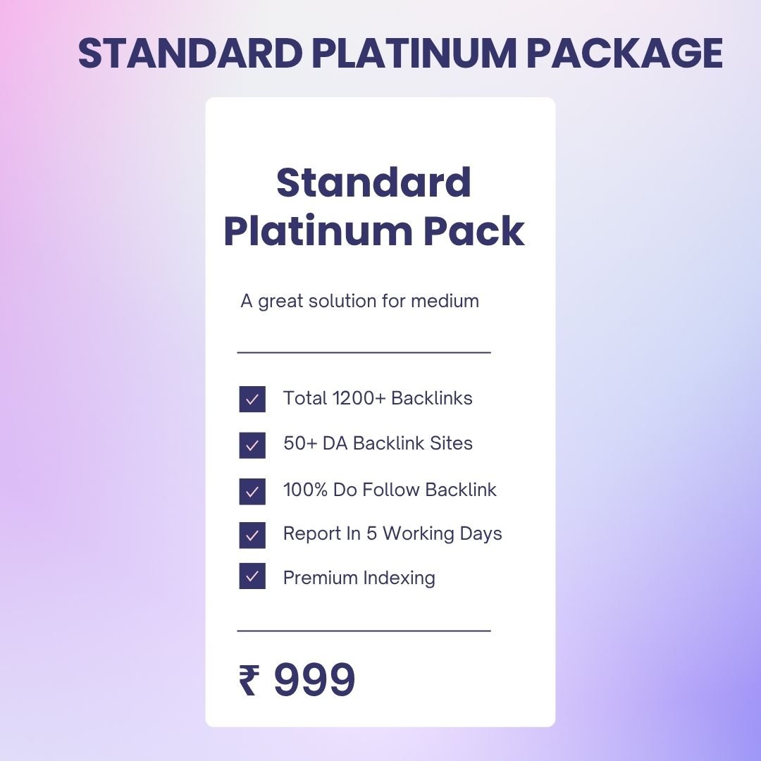 Standard Platinum Package