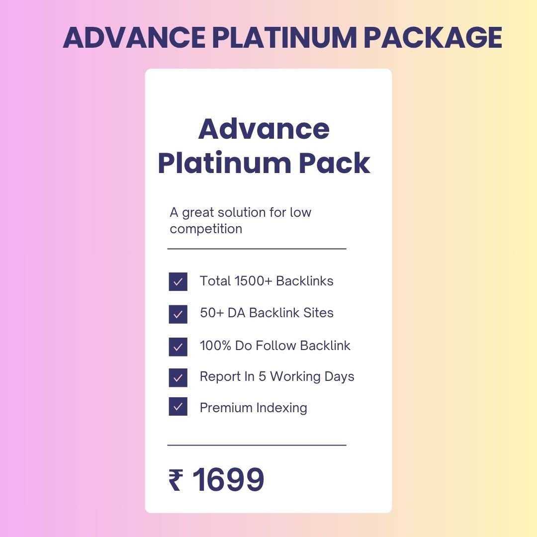 Adavance Platinum Package