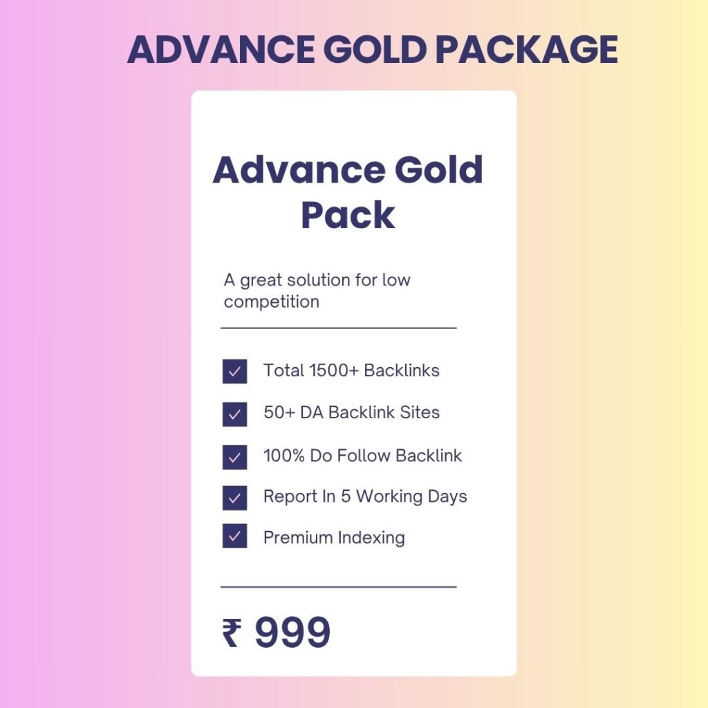 Adavance Gold Package