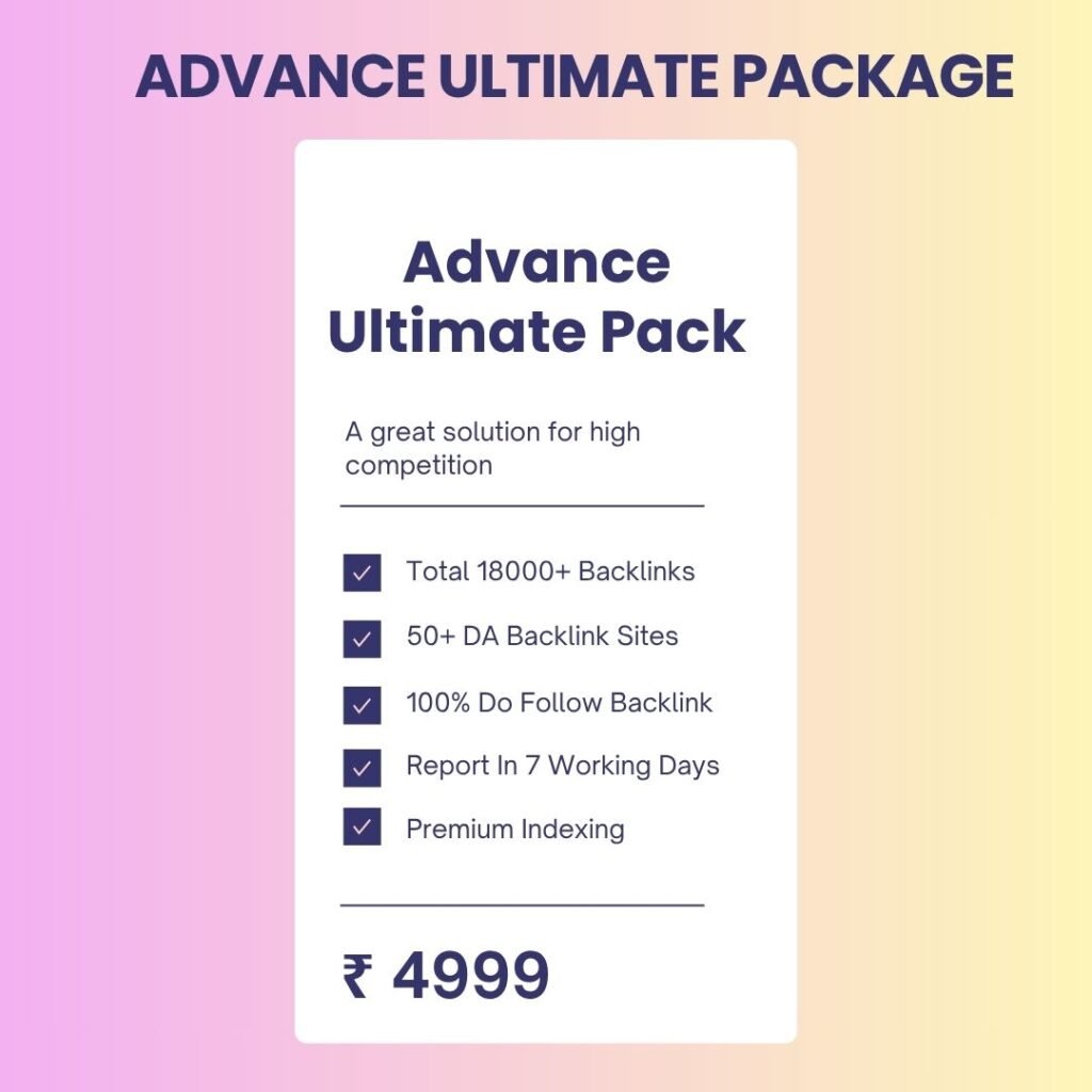 Advance Ultimate Package